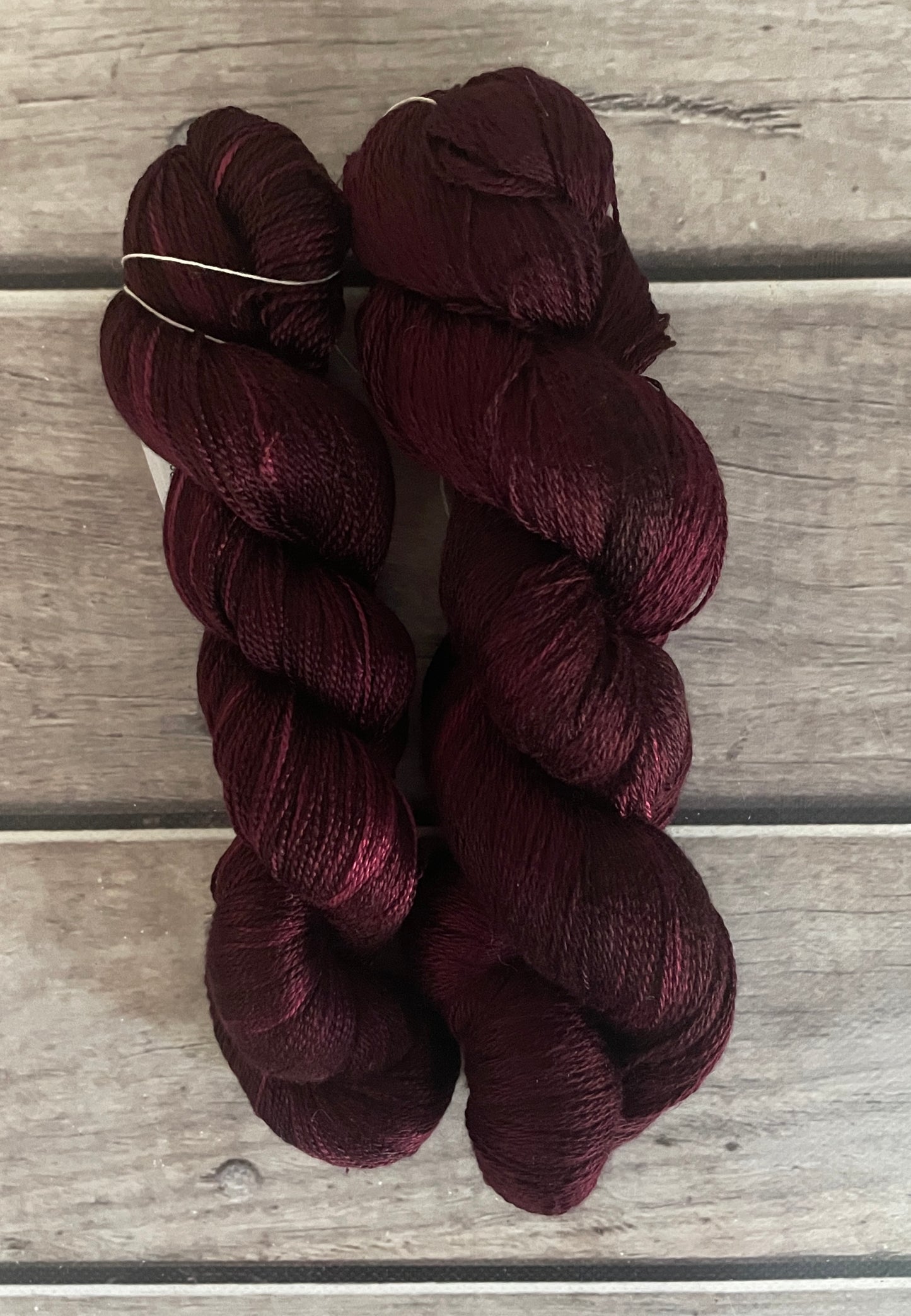 Black Cherry - 2 ply in Mulberry silk - Pekoe (l)