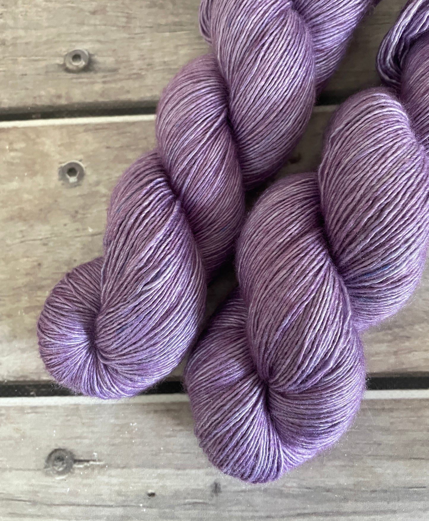 Lilac - 4 ply in Mulberry silk and Merino singles yarn - Osmanthus