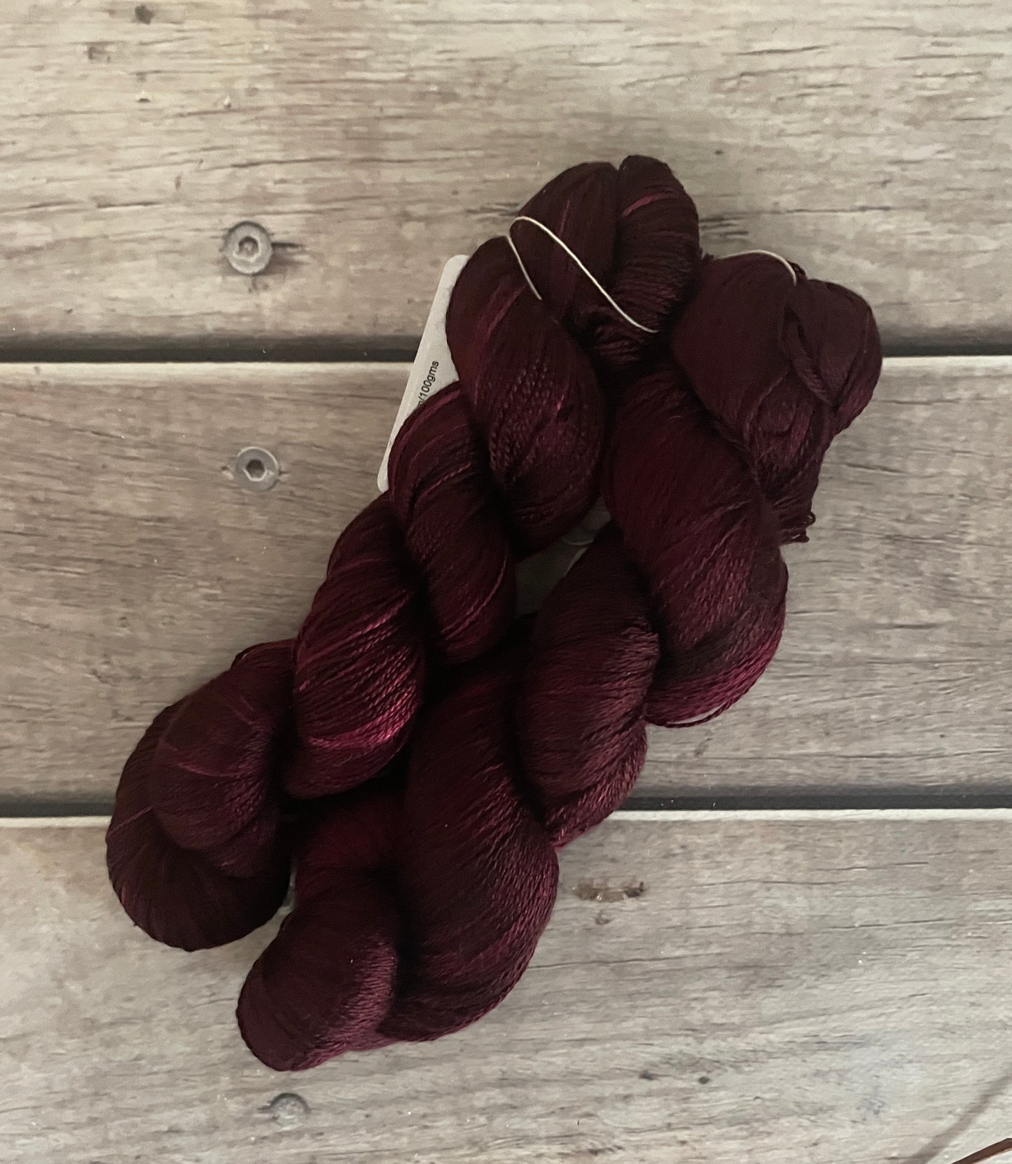 Black Cherry - 2 ply in Mulberry silk - Pekoe (l)