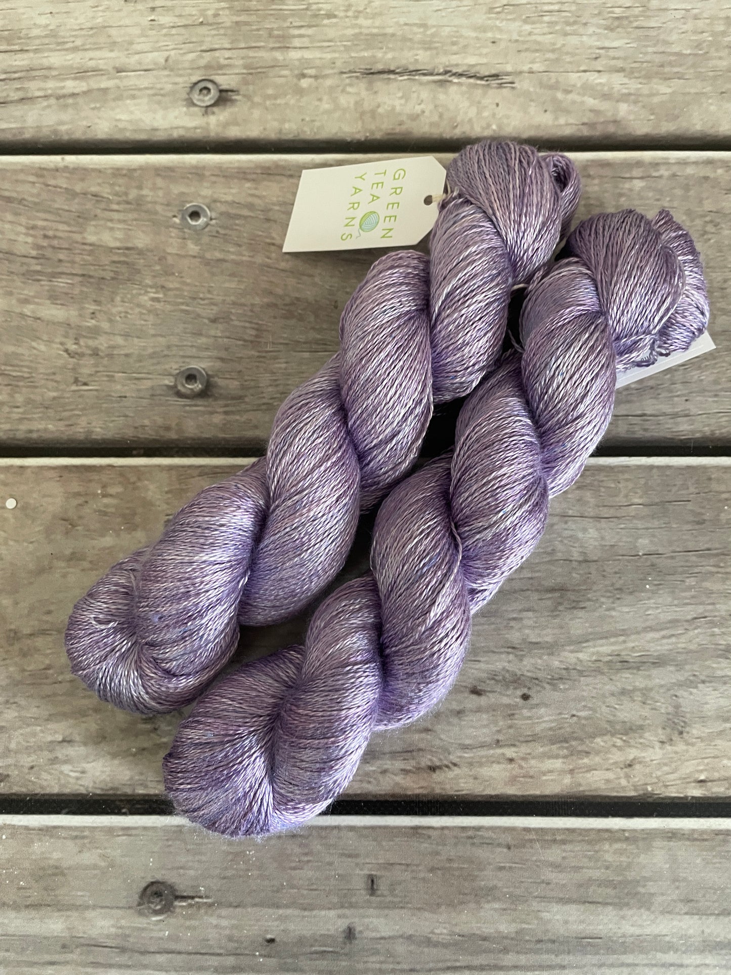 Lilac - 3 ply in Mulberry silk yarn - Pekoe hl