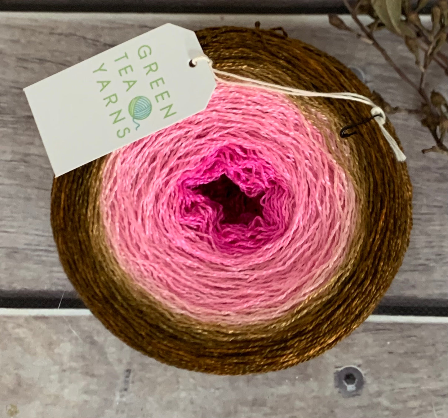 Pink Surprise Gradient ooak - 3 Ply Mulberry Silk - 150gms