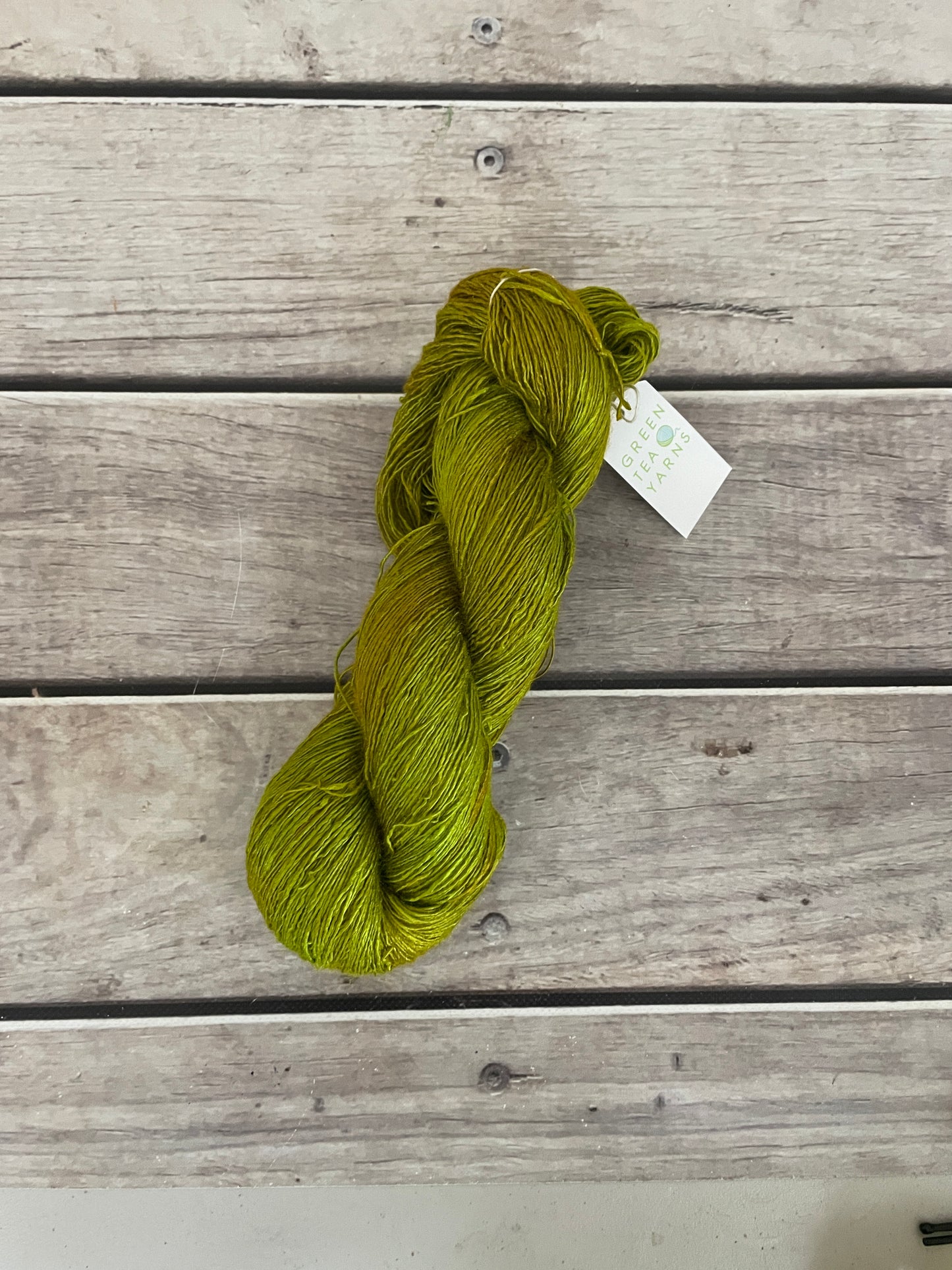 Radio Green - lace weight Tussah silk - Ujicha