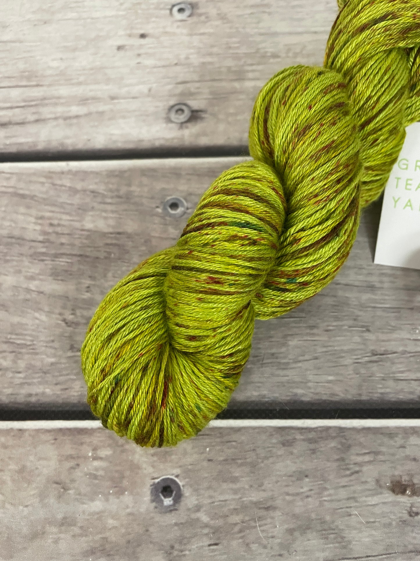 Speckled Radio Green - Merino/silk - 4 Ply - Jasmin