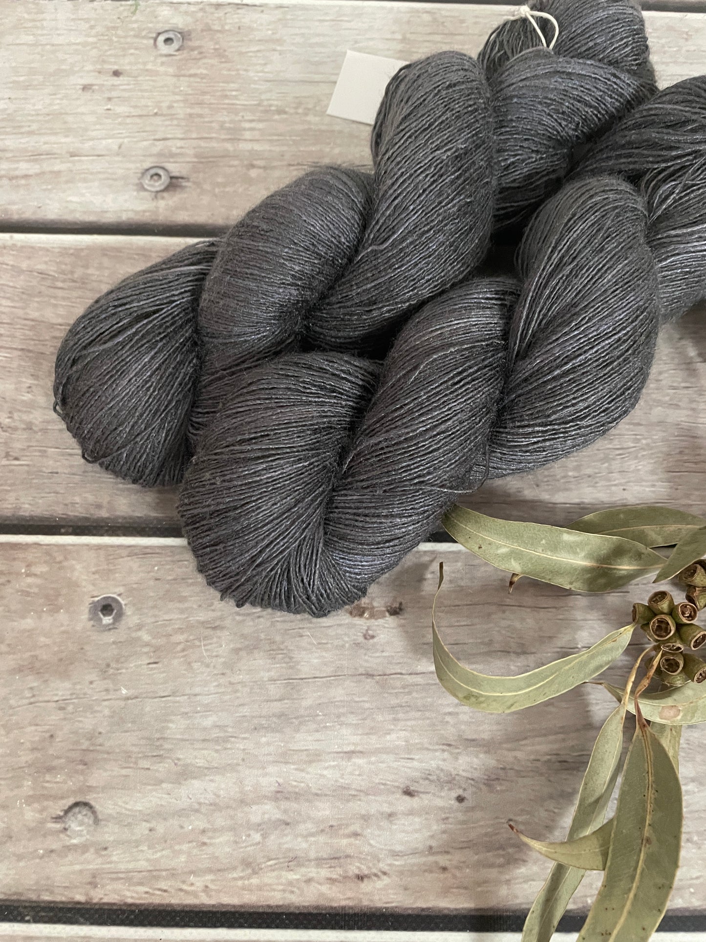 Twilight Gray - lace weight Tussah silk - Ujicha