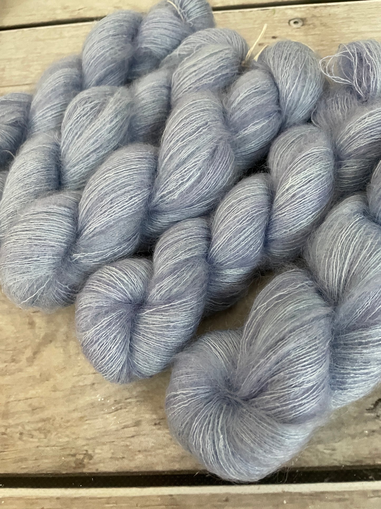 Delphinium - on Shui Yun - Silk and Mohair - lace, 2 ply