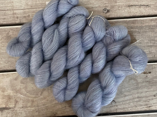 Delphinium - on Shui Yun - Silk and Mohair - lace, 2 ply