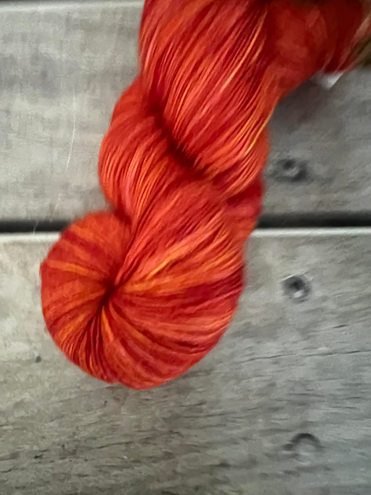 Orange Peel ooak - Merino/ Silk 4 ply single - Osmanthus4