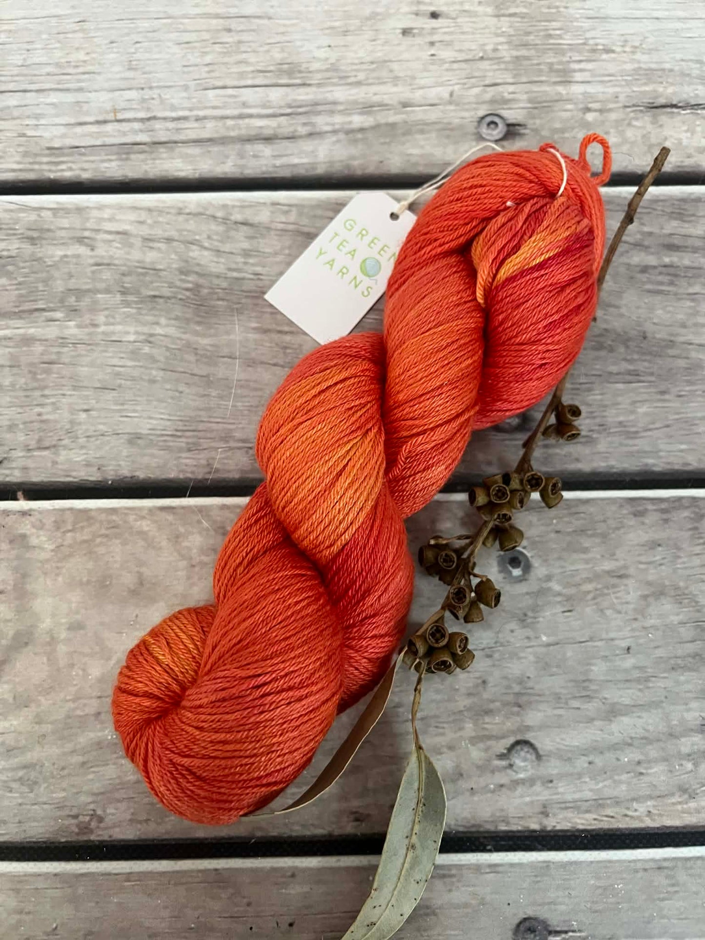 Orange Peel ooak - 4ply/f - silk/merino yarn - Jasmine 4