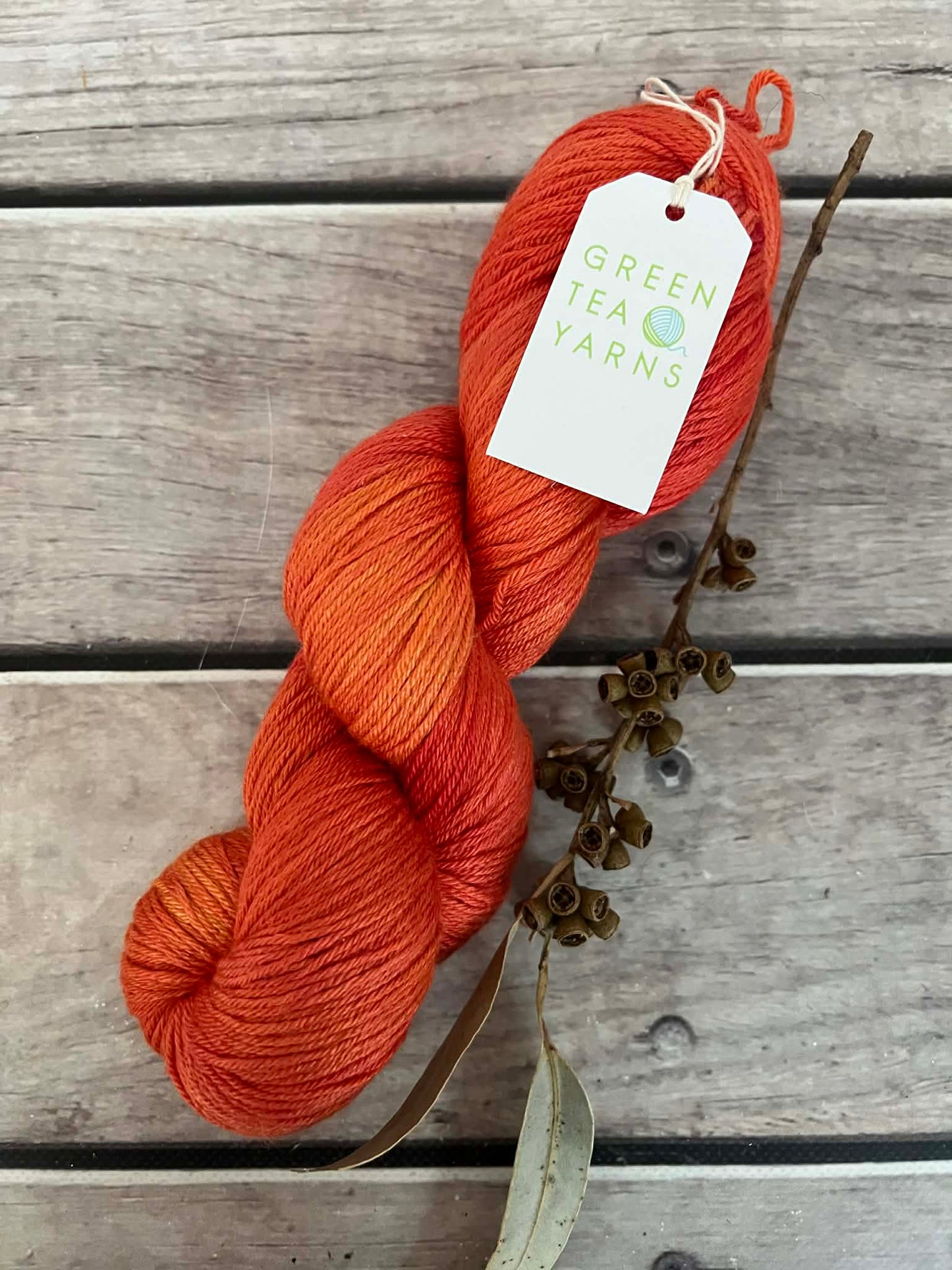 Orange Peel ooak - 4ply/f - silk/merino yarn - Jasmine 4