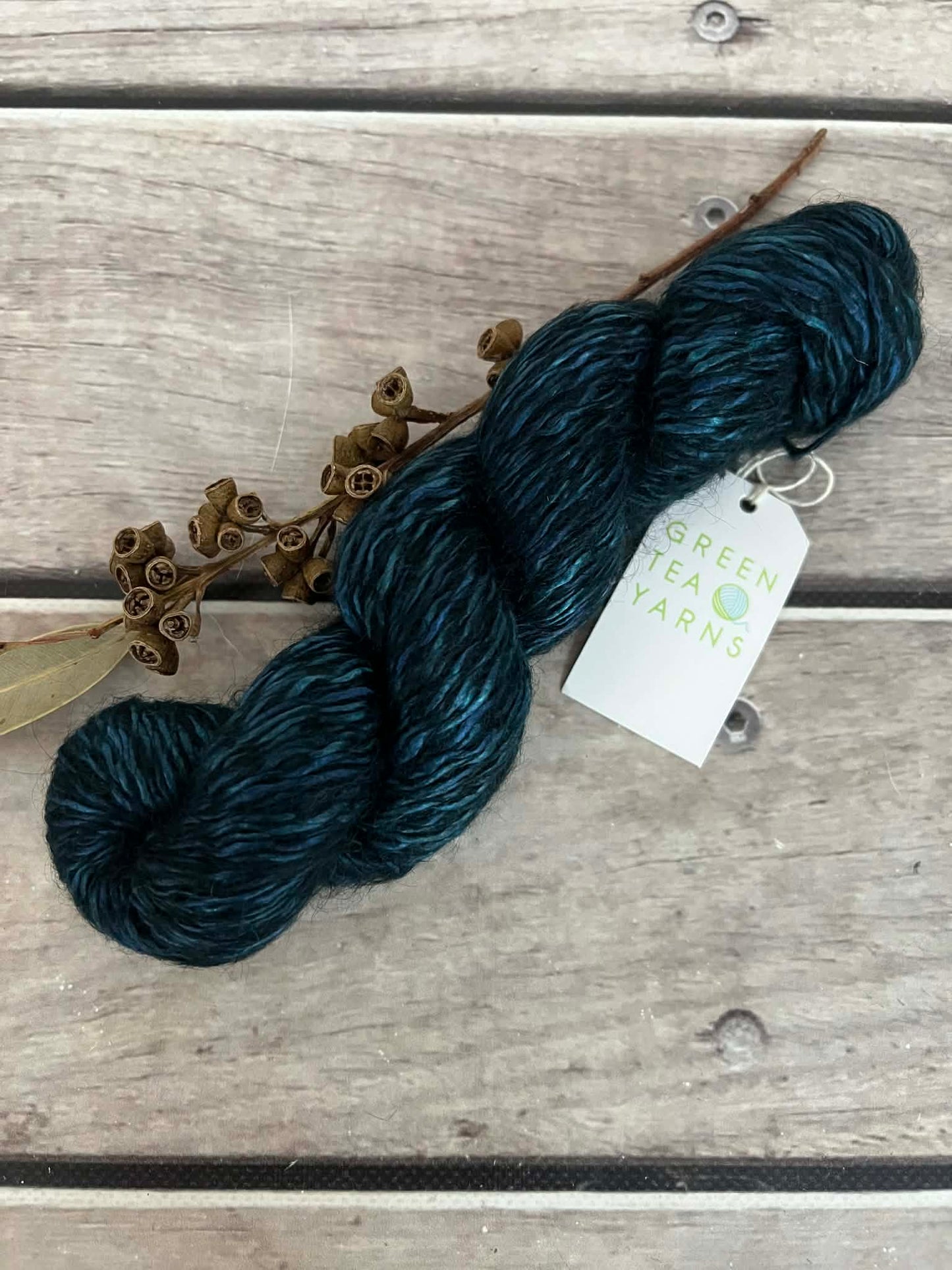 Deep Seas - 5 ply silk/mohair and nylon - Rooibos 50g