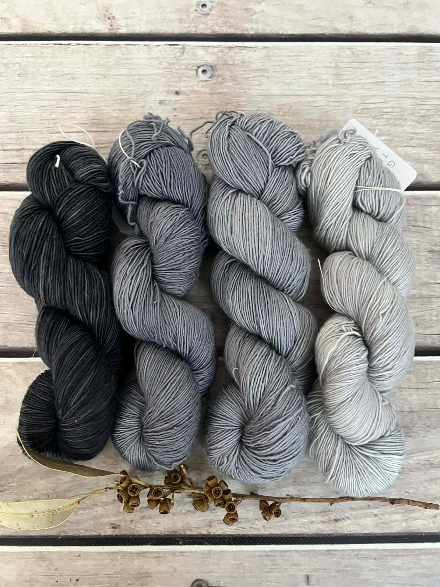 Whisper - 4 skein fade_ sw merino single _ Pine