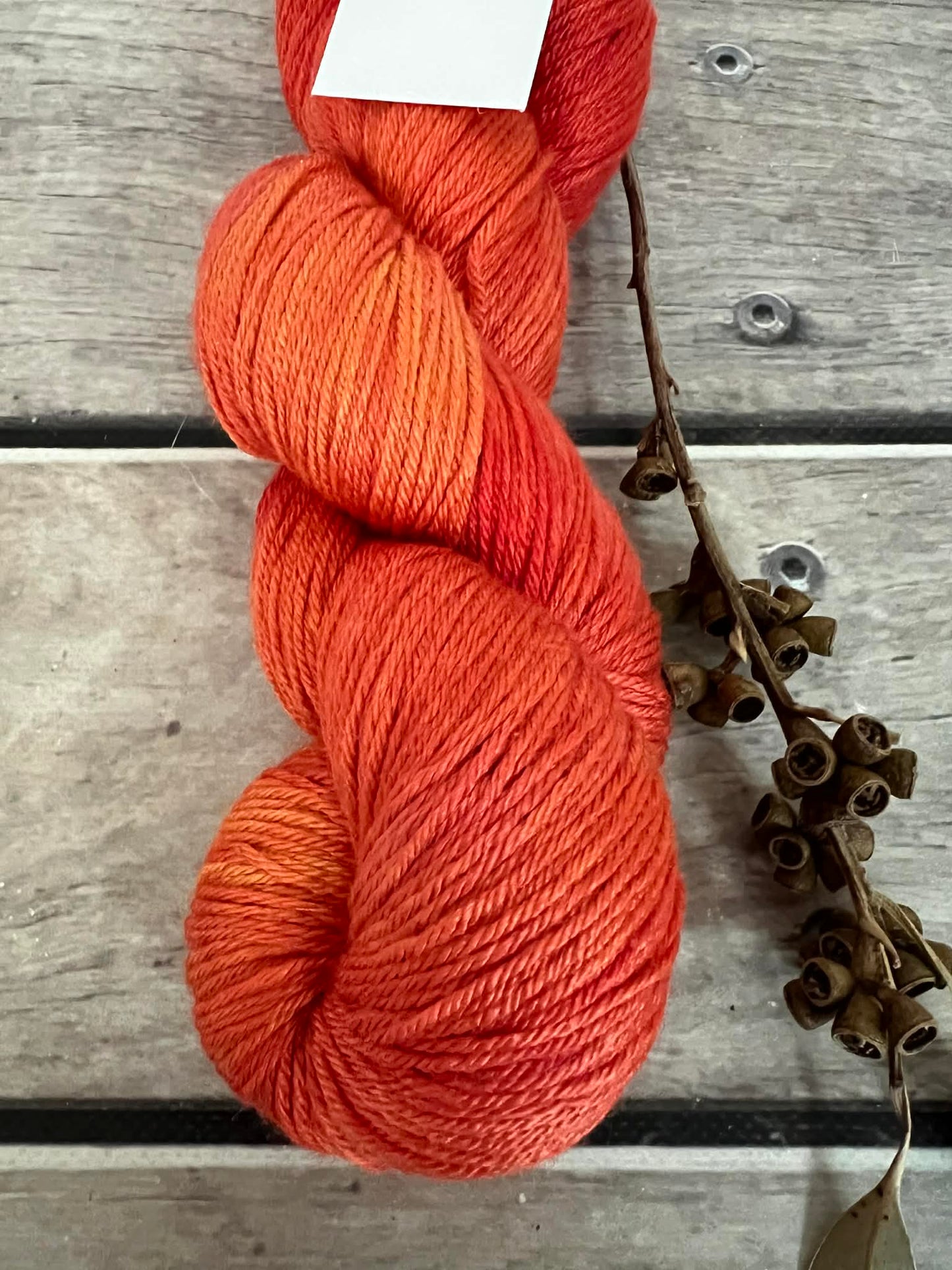 Orange Peel ooak - 4ply/f - silk/merino yarn - Jasmine 4