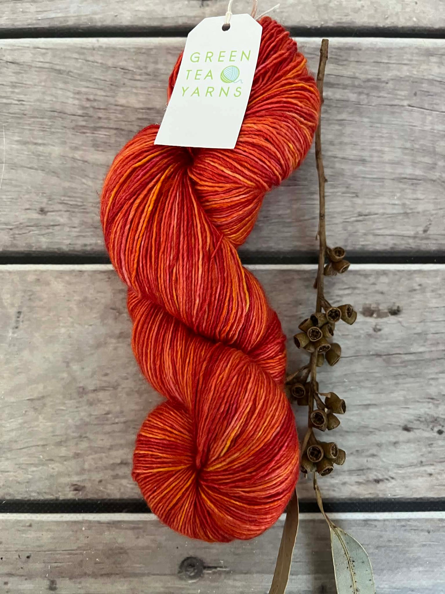Orange Peel ooak - Merino/ Silk 4 ply single - Osmanthus4