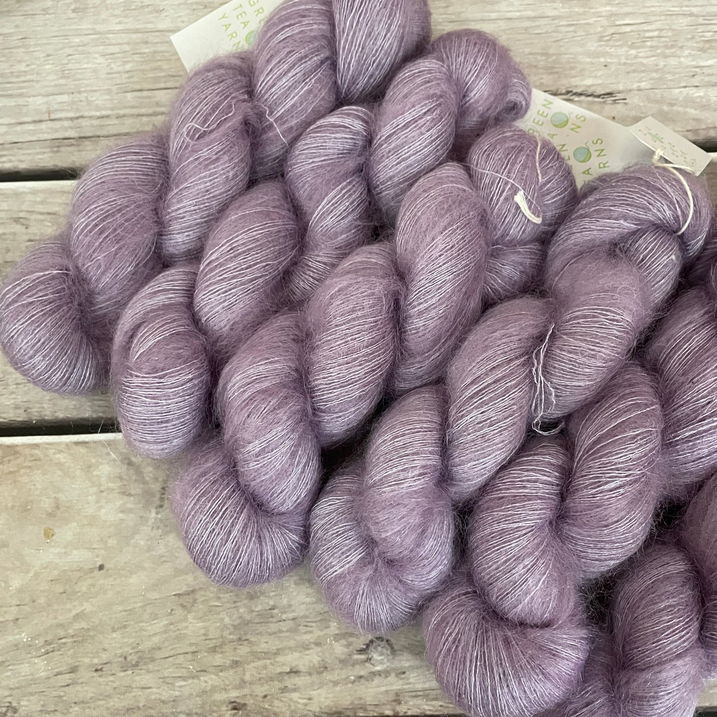 Lilac - on Silk and Mohair - lace weight, 2 ply