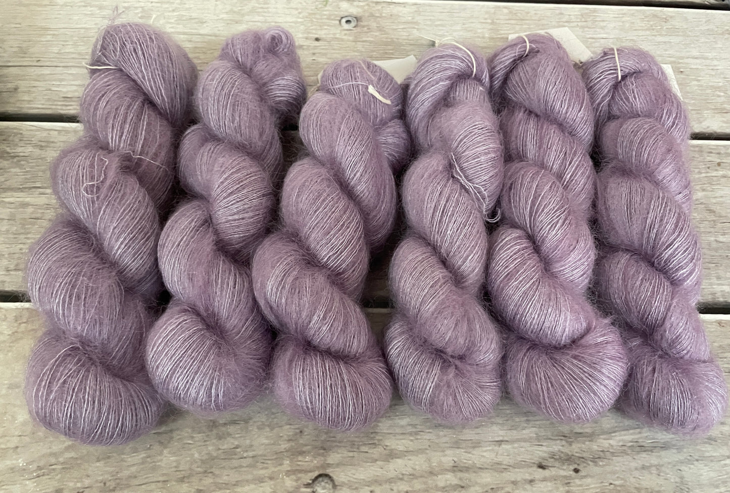 Lilac - on Silk and Mohair - lace weight, 2 ply