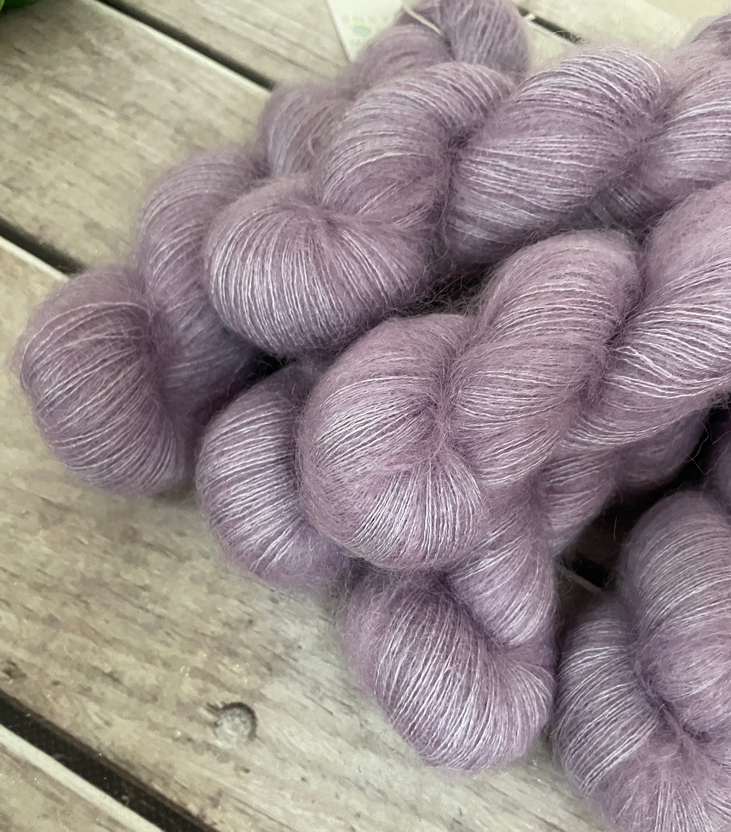 Lilac - on Silk and Mohair - lace weight, 2 ply