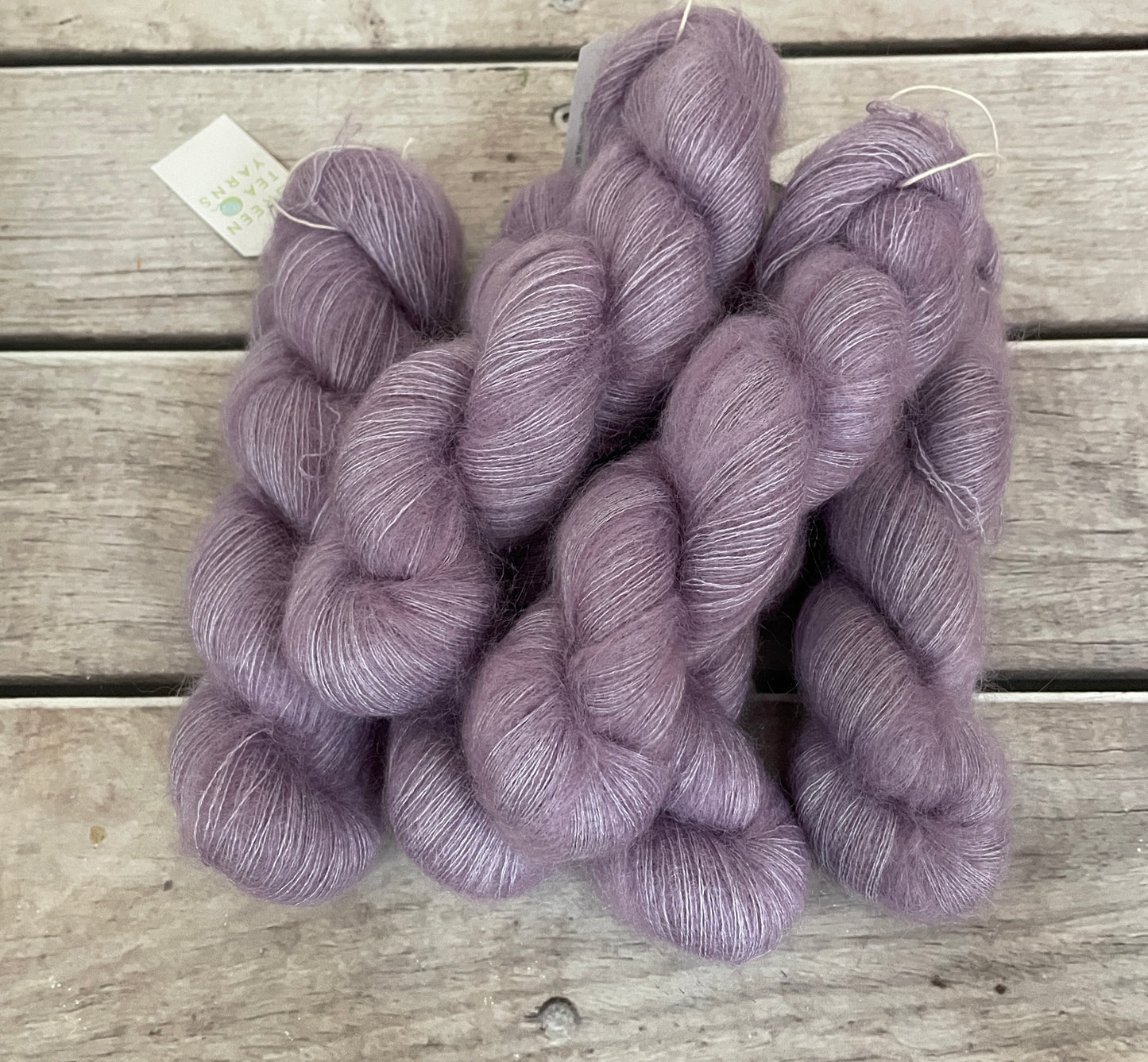 Lilac - on Silk and Mohair - lace weight, 2 ply