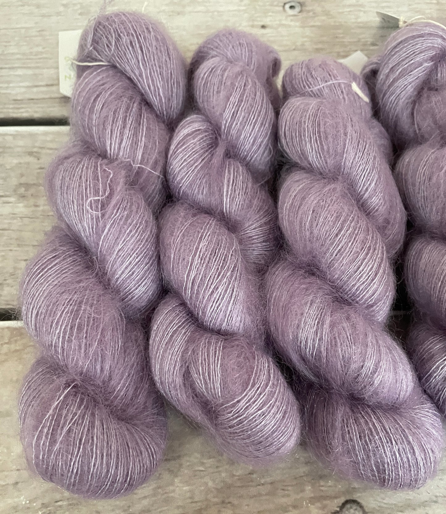 Lilac - on Silk and Mohair - lace weight, 2 ply