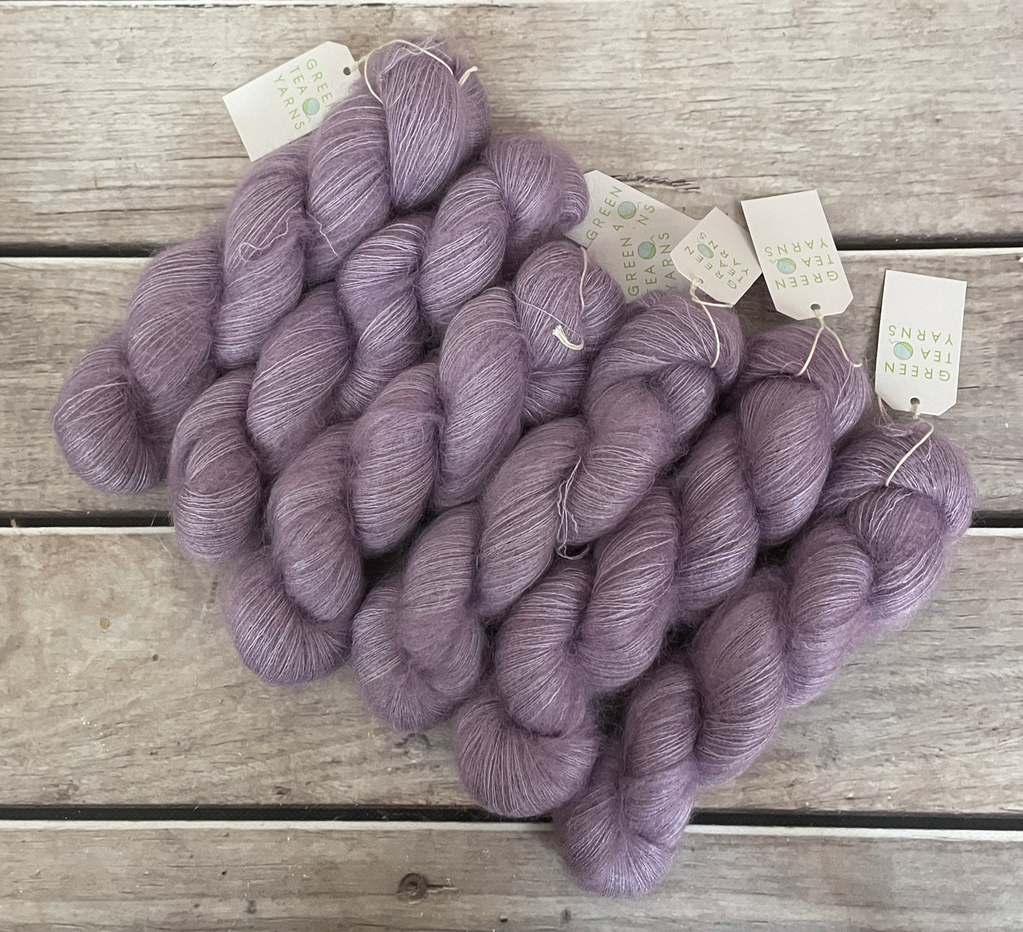 Lilac - on Silk and Mohair - lace weight, 2 ply