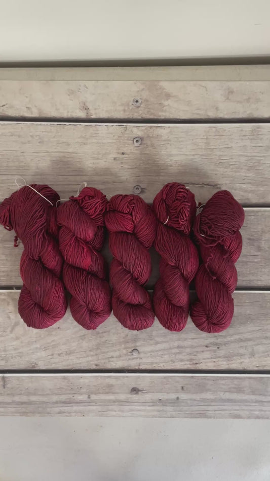 New Red - 8 ply silk/merino singles - Osmanthus 8