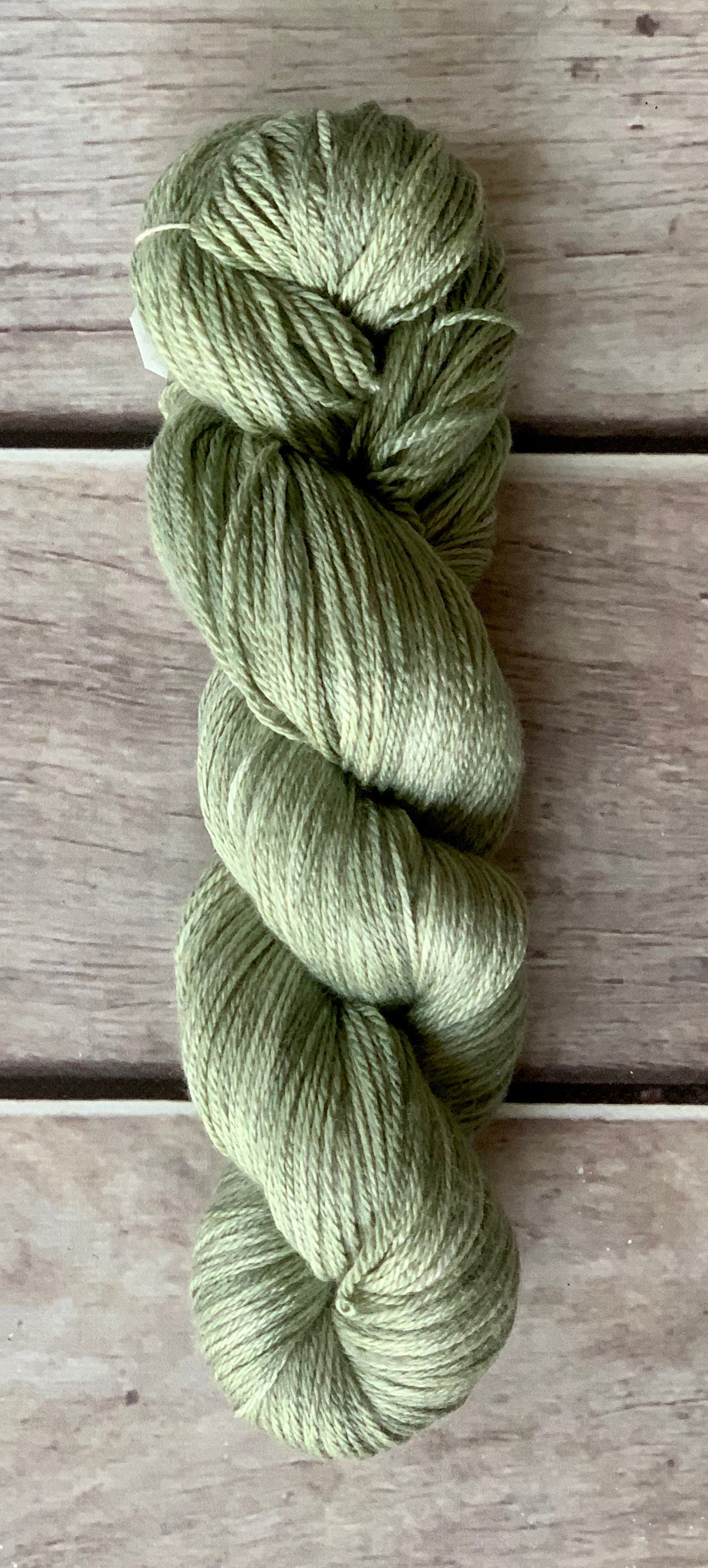 Spring Sage - 4 Ply Silk & Merino - White Cloud