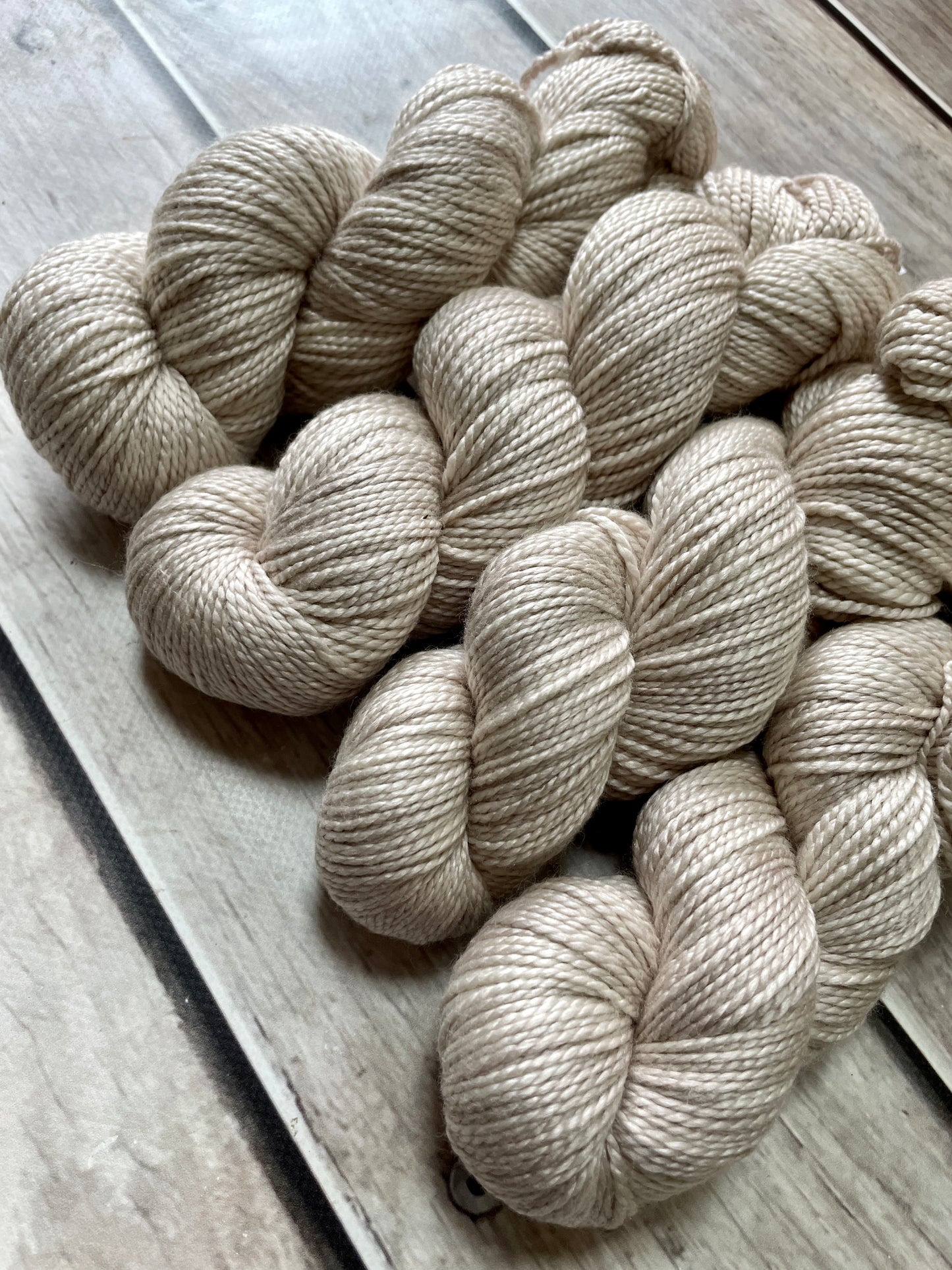 Wild Oats - 8 ply silk and merino - White Cloud DK