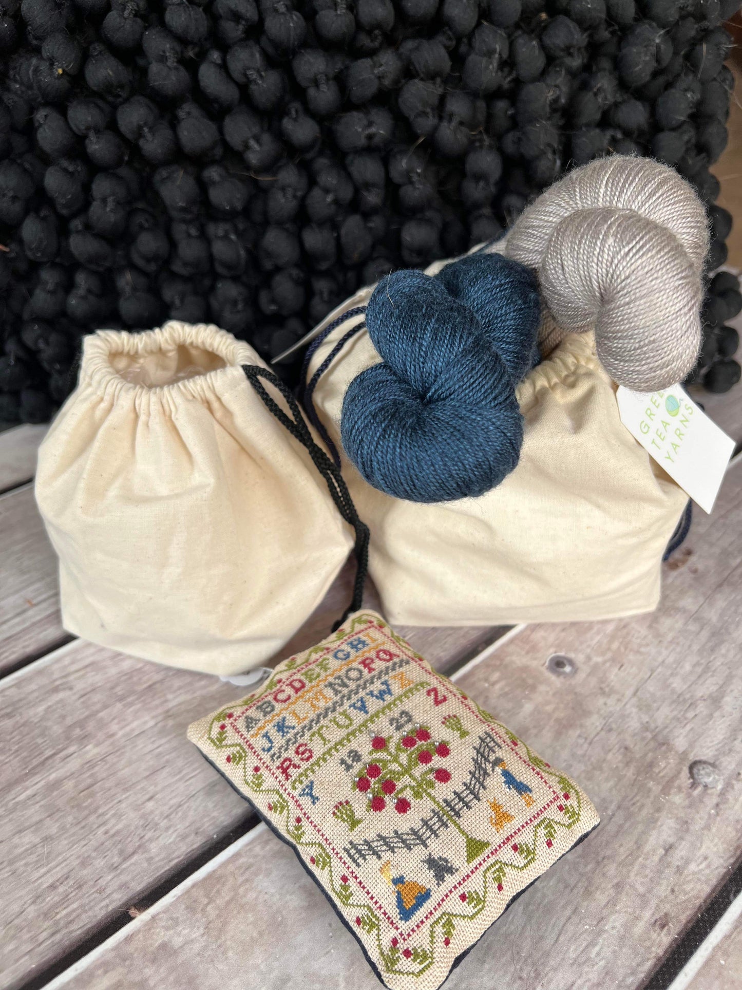 Calico Pouch Project Bag