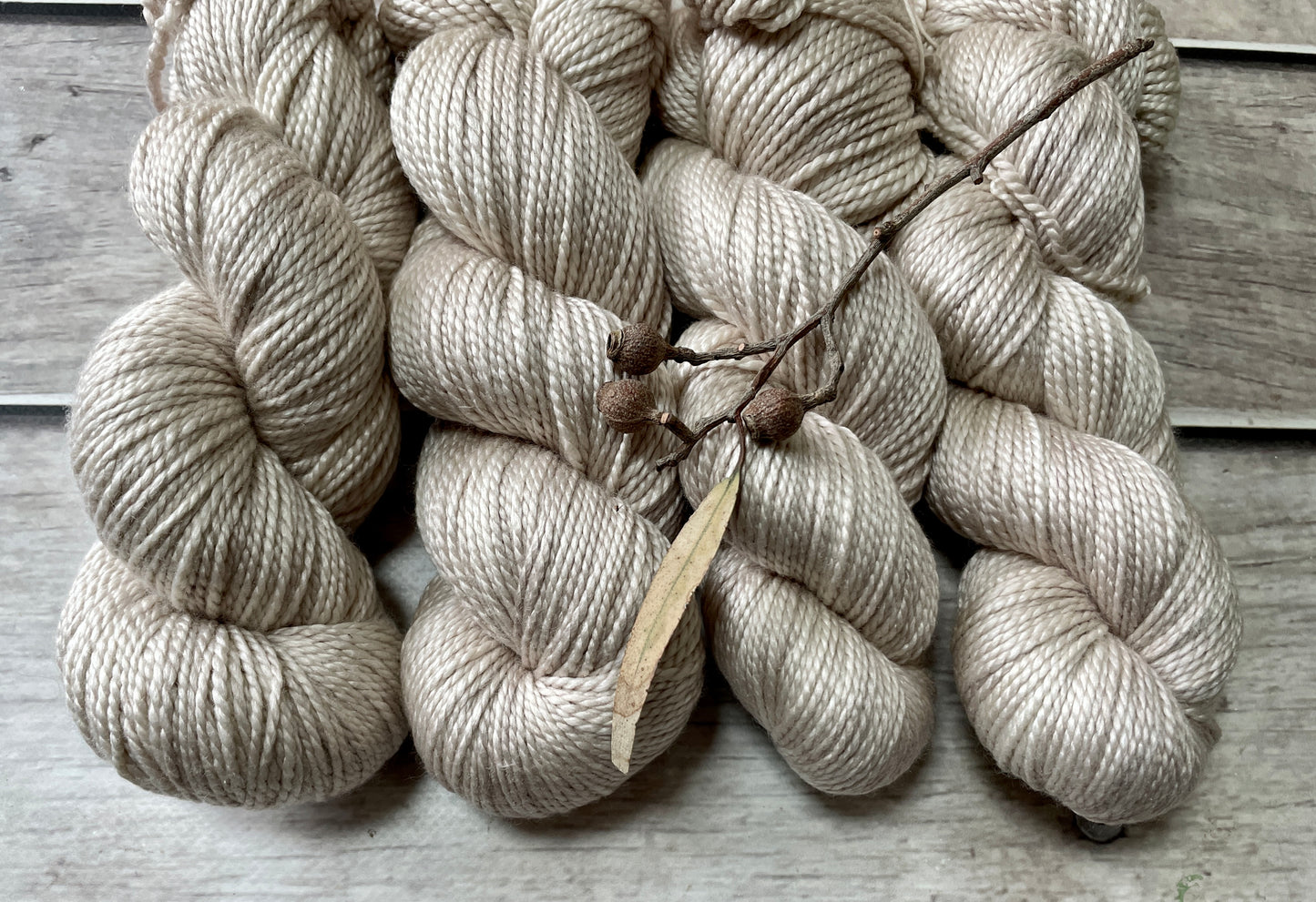 Wild Oats - 8 ply silk and merino - White Cloud DK