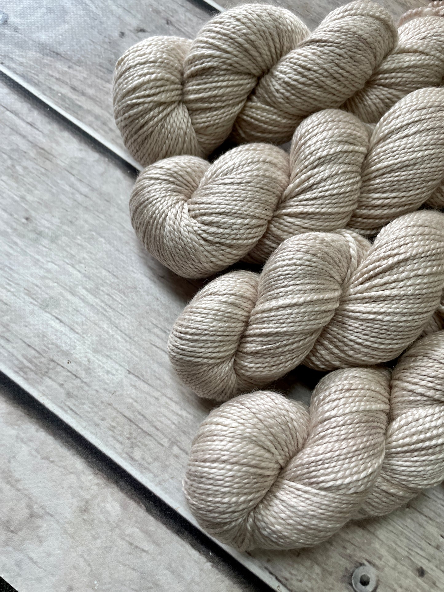 Wild Oats - 8 ply silk and merino - White Cloud DK