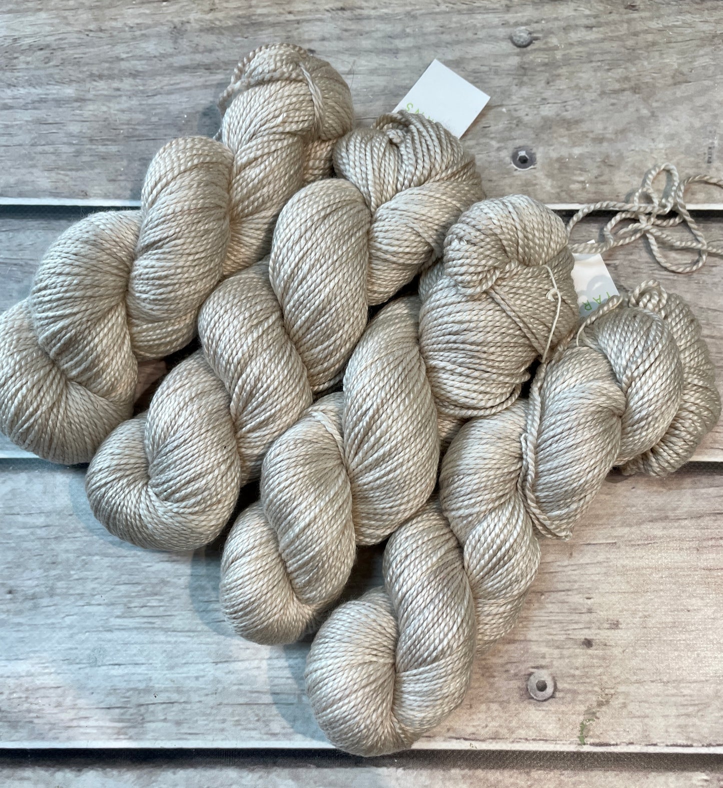 Wild Oats - 8 ply silk and merino - White Cloud DK