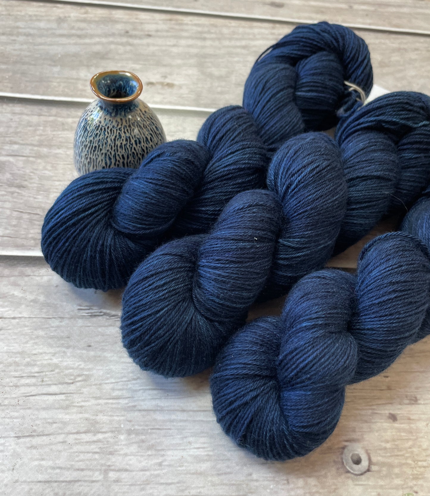 True Blue - sock yarn in merino and nylon - Darjeeling