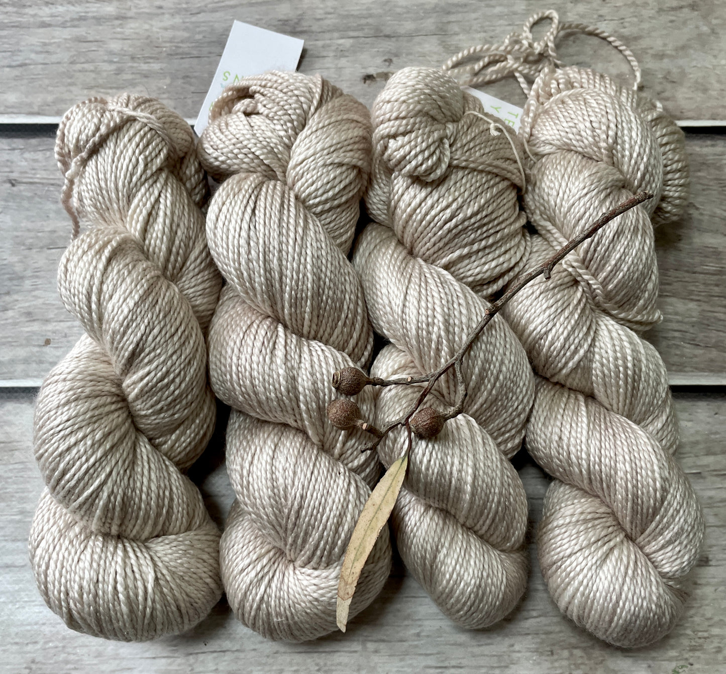 Wild Oats - 8 ply silk and merino - White Cloud DK