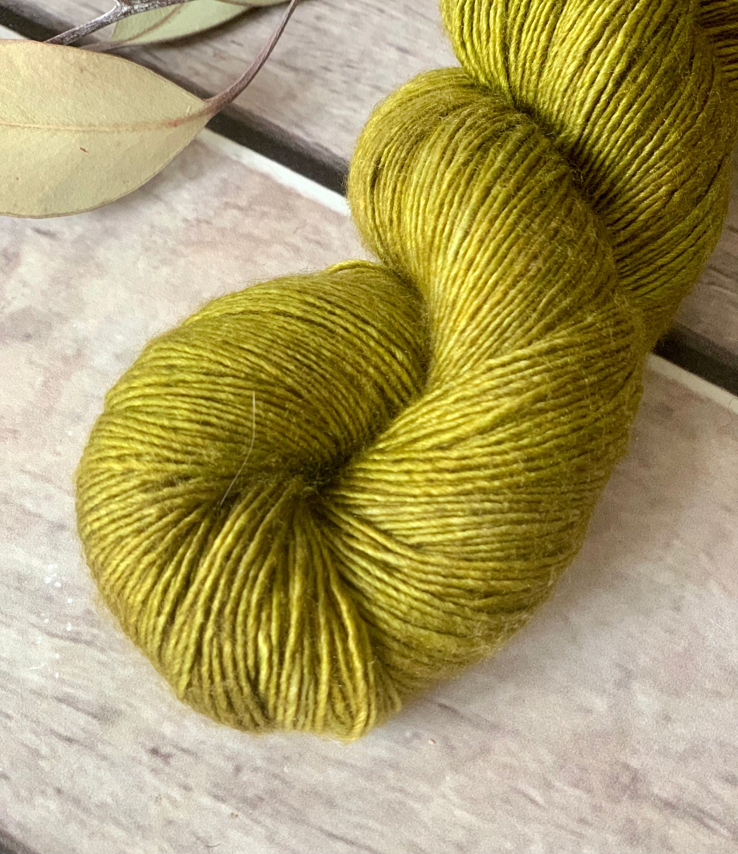 Someone's Sweater on Merino and Silk 4 ply single - Osmanthus