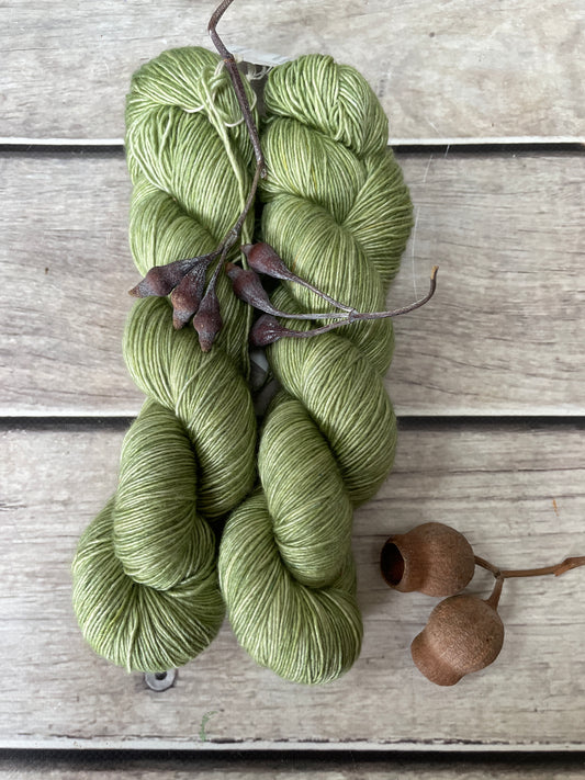 Fresh Sage ooak -  on Merino and Silk 4 ply single - Osmanthus