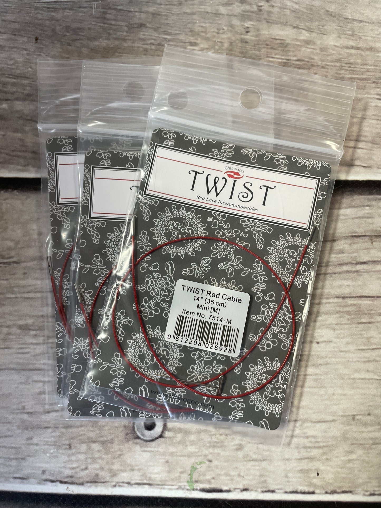 ChiaoGoo TWIST Red Lace Cables - mini