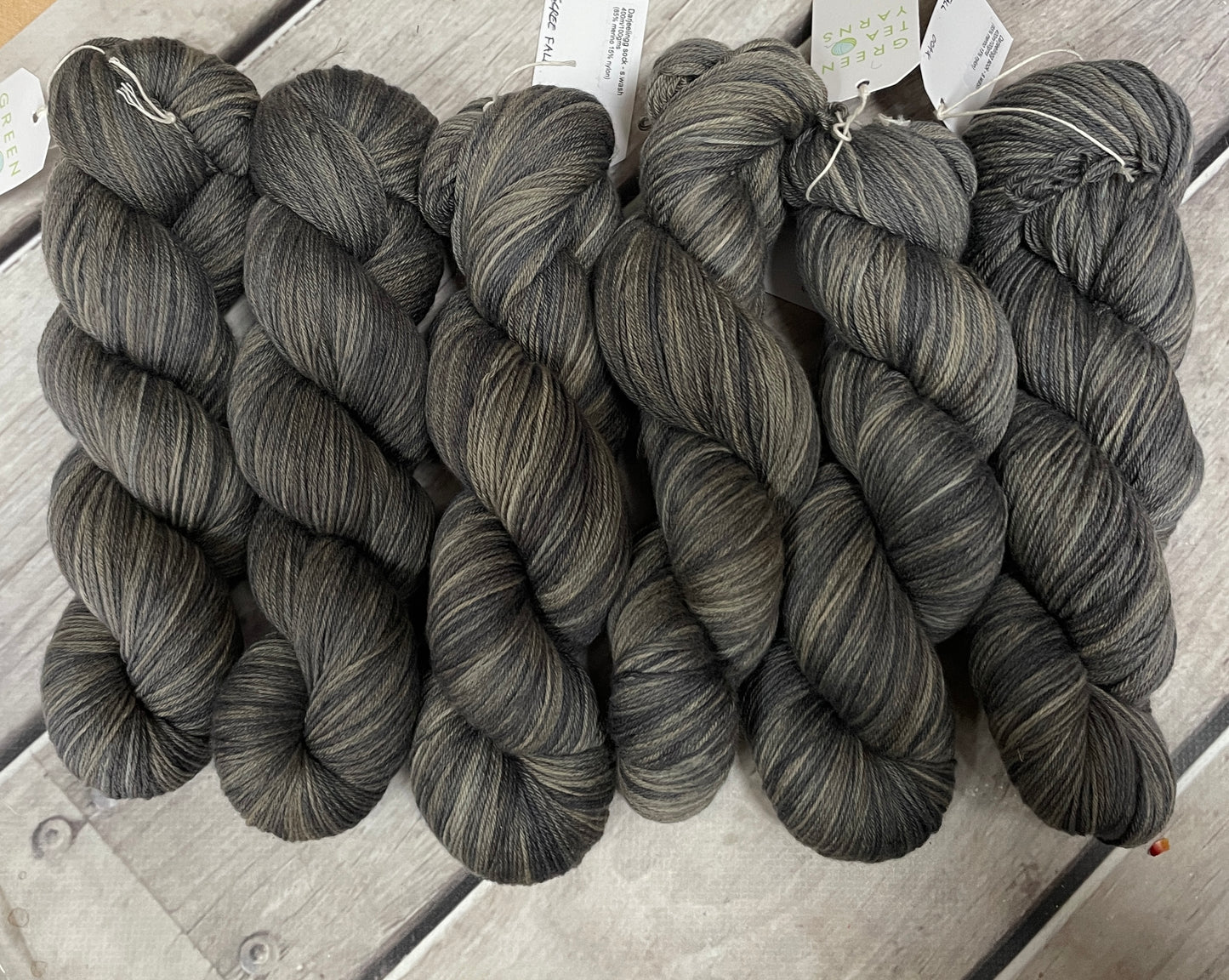 Scree Fall ooak - Darjeeling 4 ply sock yarn in merino and nylon