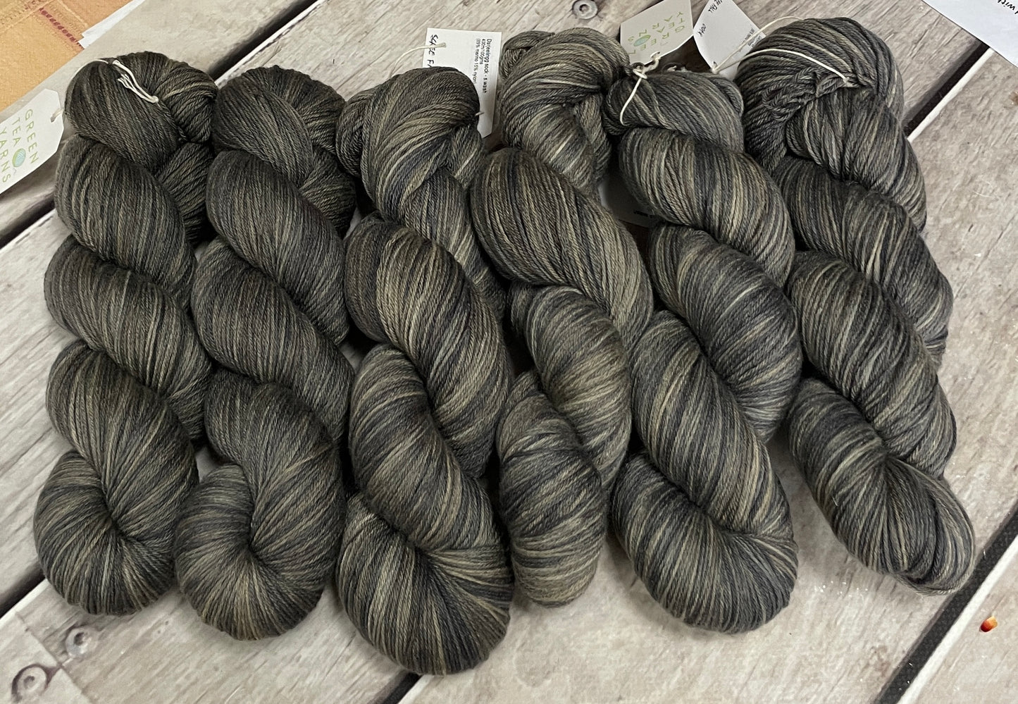 Scree Fall ooak - Darjeeling 4 ply sock yarn in merino and nylon