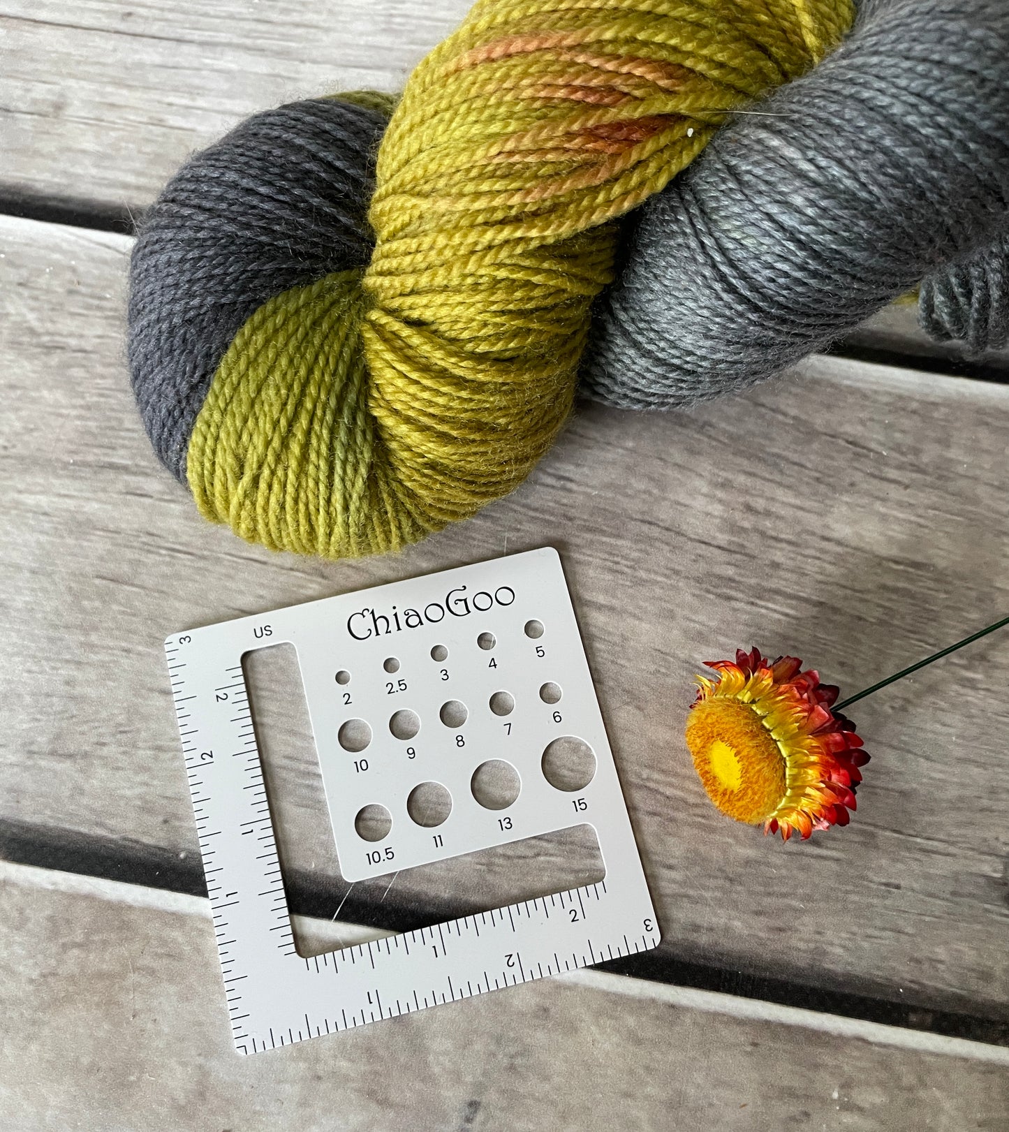 Chiaogoo Swatch/Needle Gauge - small size