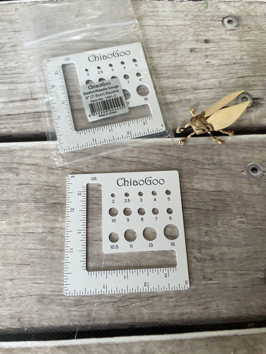 Chiaogoo Swatch/Needle Gauge - small size