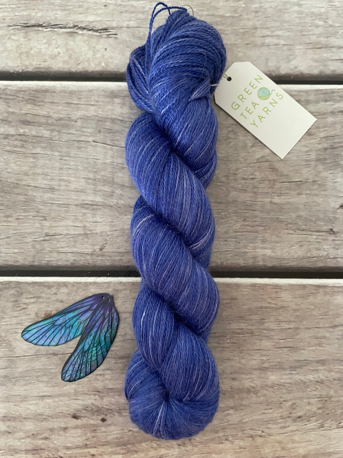 Blue Boy ooak - 2 Ply in silk and alpaca - Echinacea