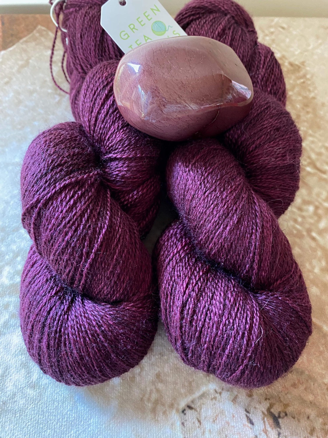 Royal Aubergine - 3 ply in Mulberry silk and BFL