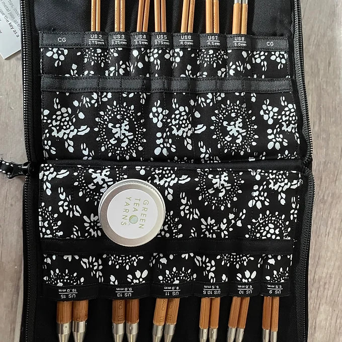 ChiaoGoo SPIN Needle set - 5" tips - Bamboo Full Set