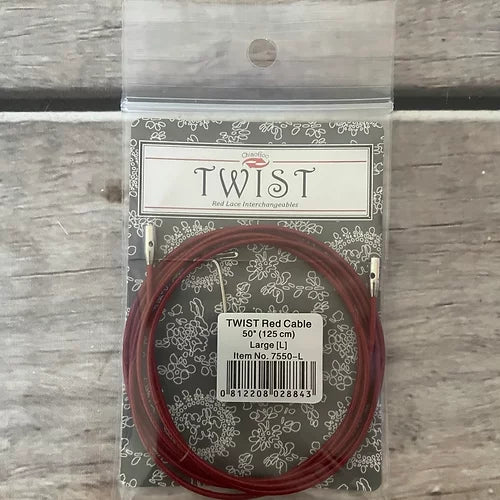 ChiaoGoo TWIST Red Lace Cables - Large