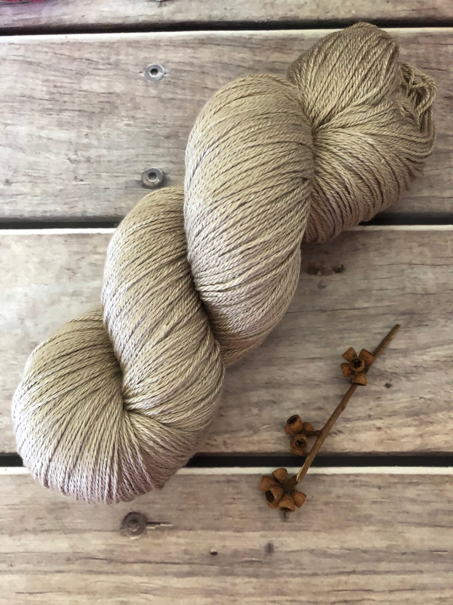 Wild Oats - 4 ply silk and merino - White Cloud