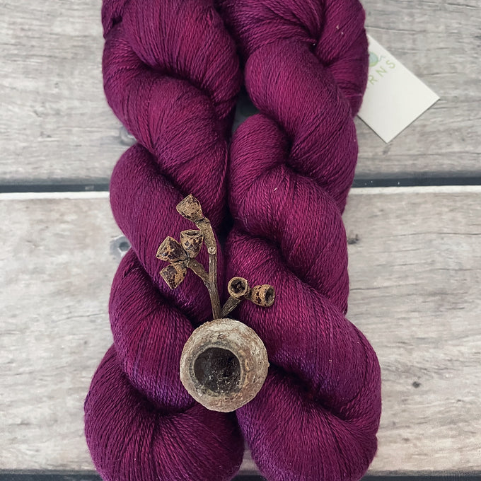 Wild Orchid - 3 ply pure silk yarn - Ginseng hl