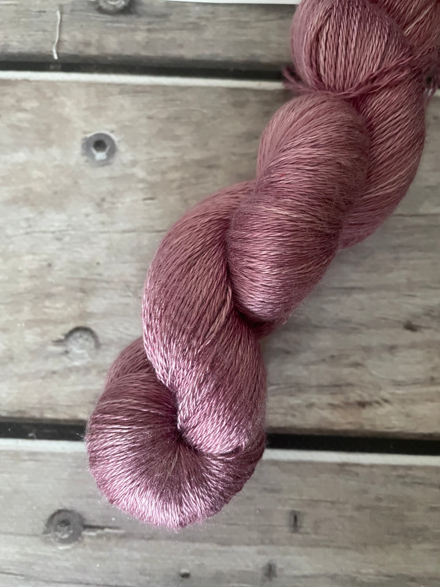 Tea Rose - 2 ply in Mulberry silk - Pekoe (l)