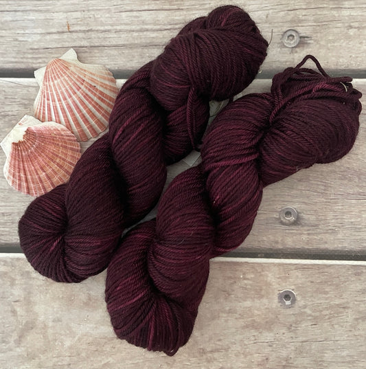 Black Cherry - 8 ply merino/nylon - Mangosteen 8