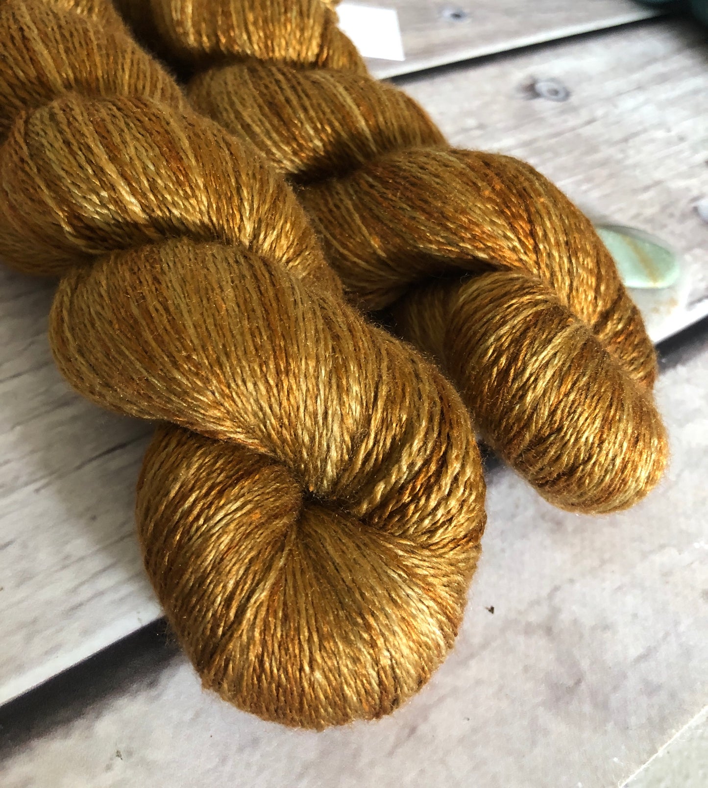 Autumn Leaf - 3 ply silk and merino yarn - White Cloud hl