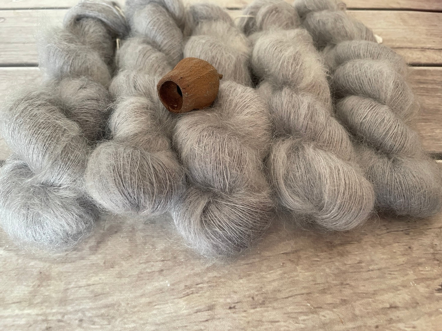 Silver Cloud on ShuiYun - 2 ply lace in Mohair and silk