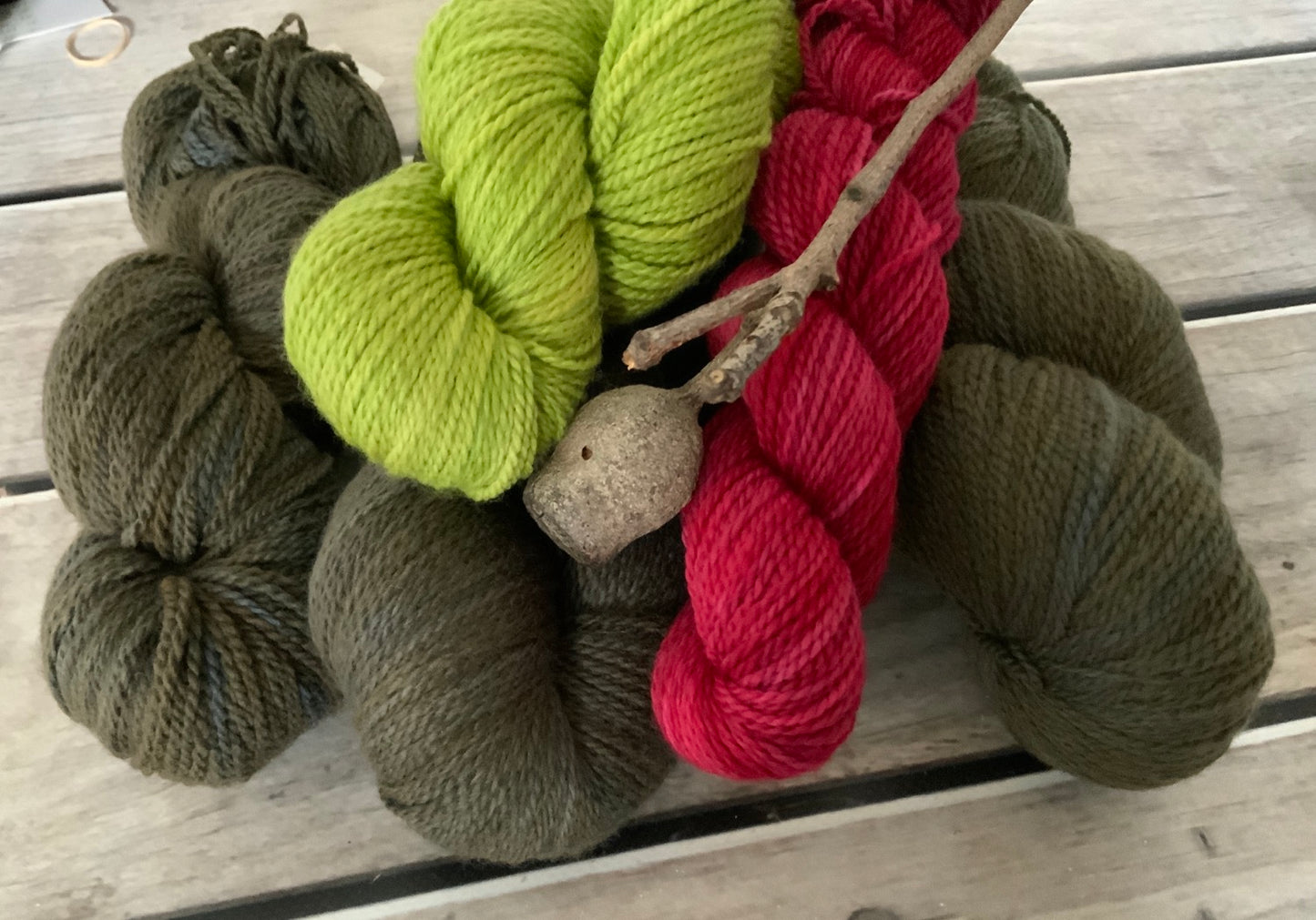 Berries and Ashes set - 4 ply Aussie Merino - Billy 4